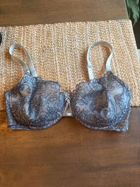 Victoria secret Lace Overlay Light blue Underwire Bra